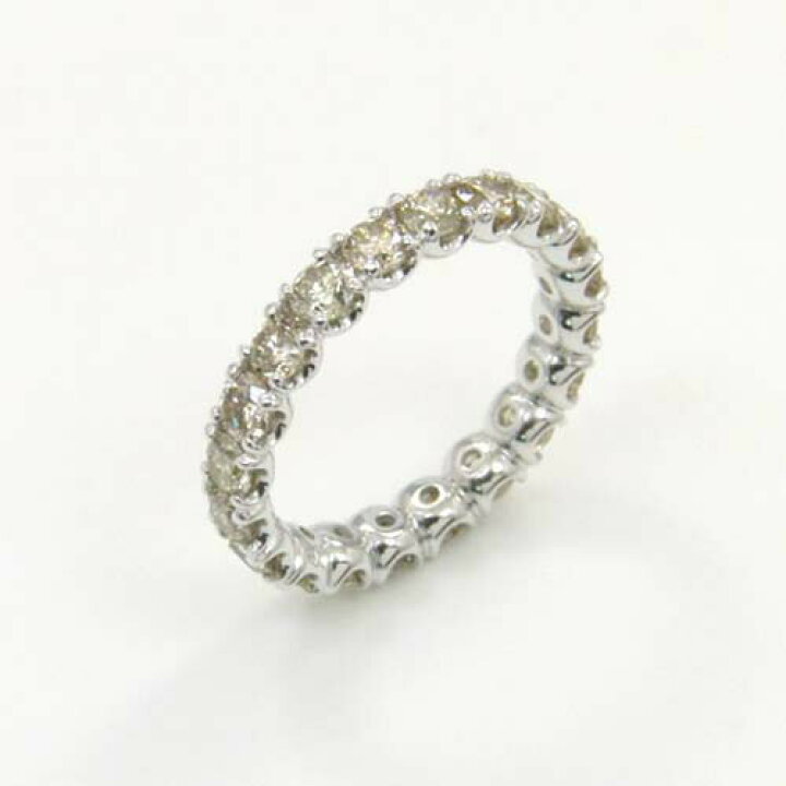 楽天市場】フルエタニティリング 18金(K18)ホワイトゴールド ライト  