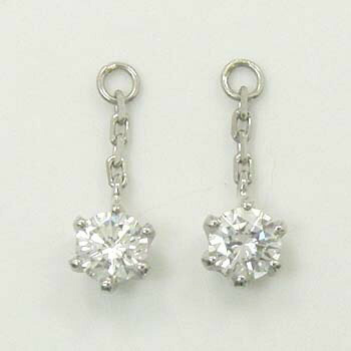 PT900 天然ダイヤ0.15ct×2ピアスチャームtypeAA 商品细节 | Rakuten 