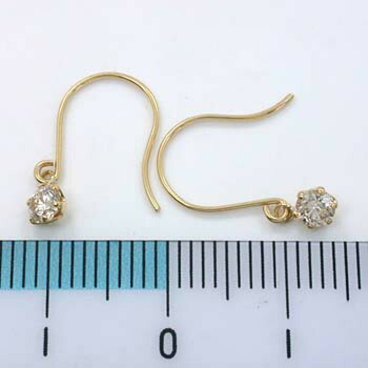 楽天市場】ダイヤモンドピアス K18天然ダイヤ ピアス 0.15ctx2六本 