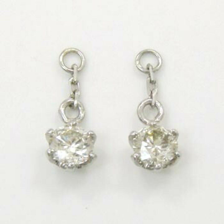 楽天市場】PT900天然ダイヤ0.15ct×2ピアスチャームtypeAA
