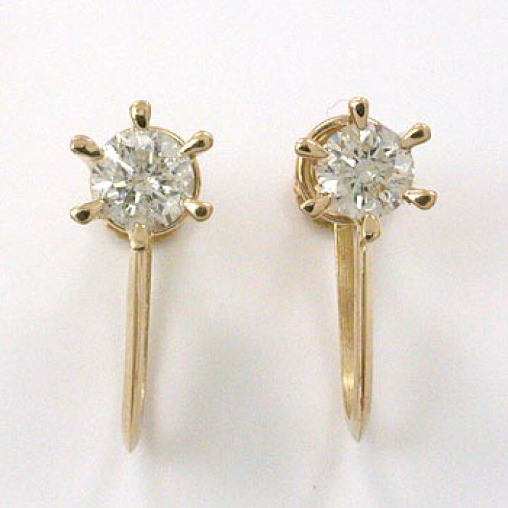 楽天市場】ダイヤモンド イヤリング 18金ゴールド（K18）天然ダイヤ  
