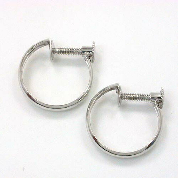 楽天市場】プラチナ(PT900）地金フープ イヤリング(幅2ミリ 外径 13  