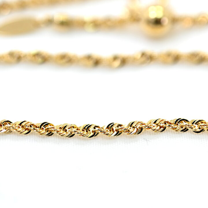 楽天市場】トータルP20+ ネックレス チェーン シャイニーロープ 18金  