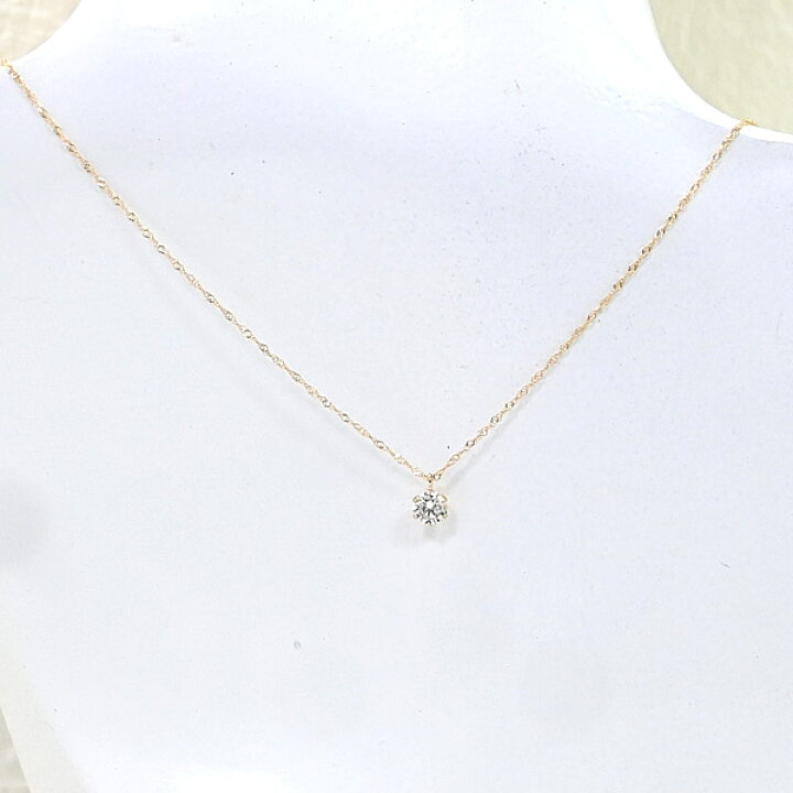 楽天市場】ダイヤ AA ネックレス 0.3カラット 18金 18金ホワイト 