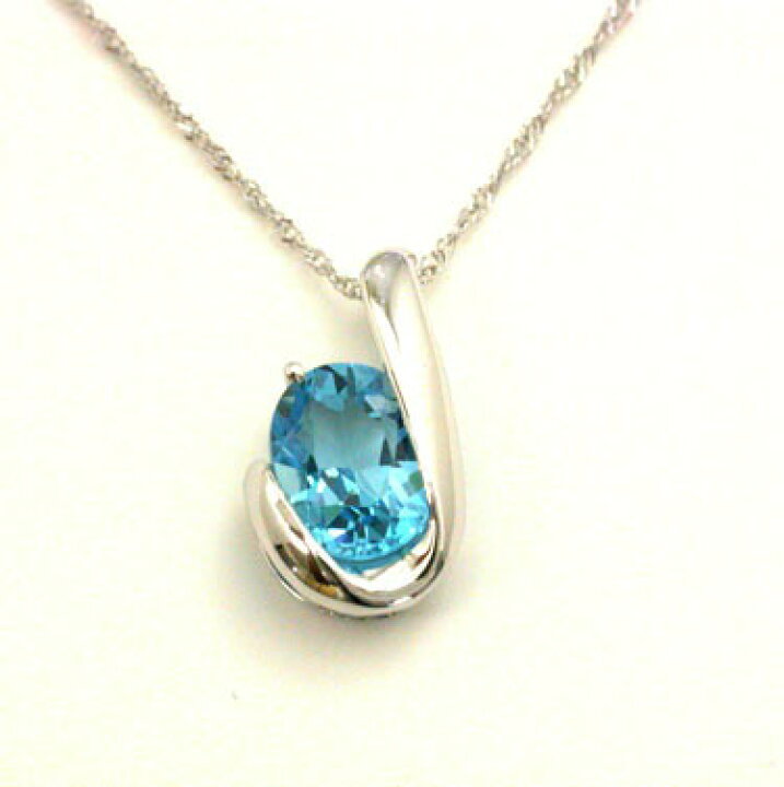 楽天市場】K18WG ブルートパーズ ペンダントヘッド : アーアゼロワン  