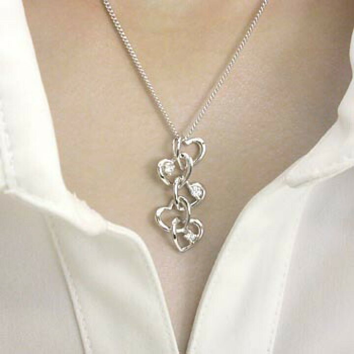 楽天市場】ダイヤモンド ハートモチーフペンダントヘッドtypeAA18金  