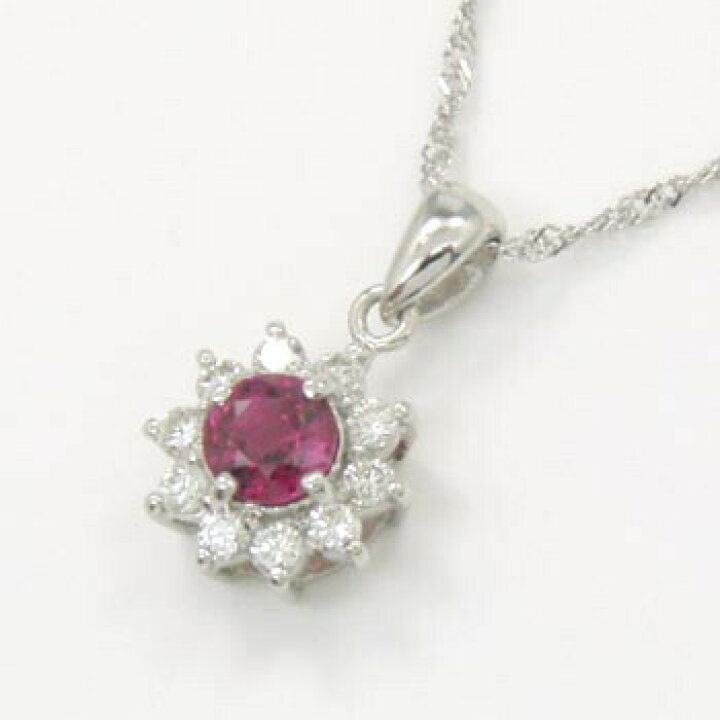 楽天市場】PT900天然ルビー/天然ダイヤAAAペンダントヘッド  