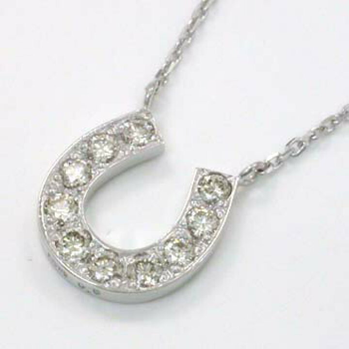楽天市場】K18WG天然ダイヤ馬蹄ネックレスtypeAA : アーアゼロワン JEWELRY