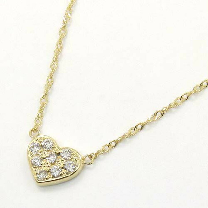 楽天市場】K18天然ダイヤハートネックレスtypeAA : アーアゼロワン JEWELRY