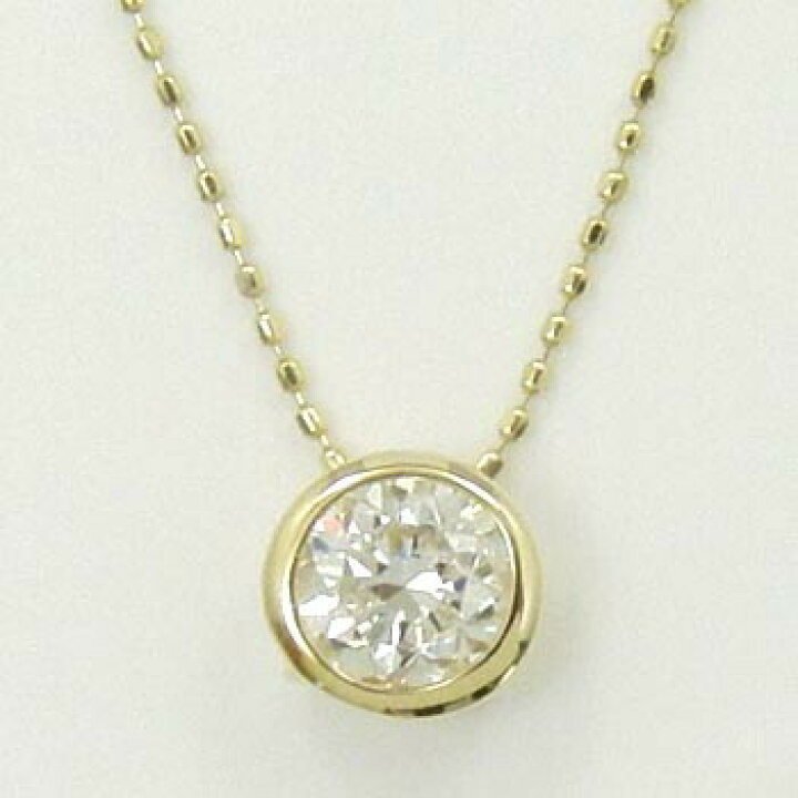 楽天市場】18金ゴールド ダイヤモンド 0.33ct I1 Iダイヤ ペンダント  