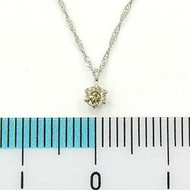 0.18カラット18金ホワイトゴールドダイヤモンド0.18ctペンダント ネックレス(チェーン長さ40cm)送料無料