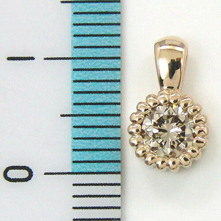 楽天市場】K18PG 天然ライトブラウンダイヤペンダントヘッド  