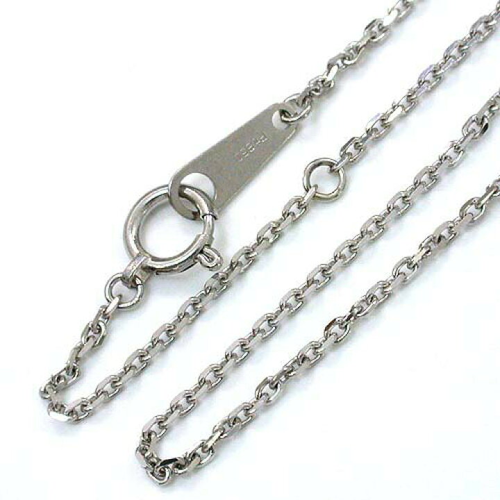 楽天市場】プラチナ850（Pt850）小豆チェーン ネックレス（幅1.38mm 長 