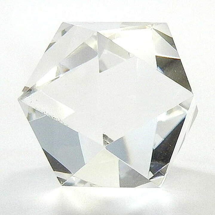 楽天市場】クリスタル 職人作品 正20面体 水晶110ct送料無料 