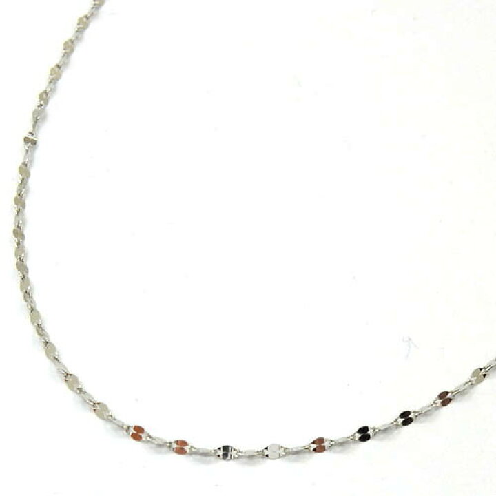 ネックレス プラチナ ベネチアン チェーン 50cm 幅1.0mm フリー 