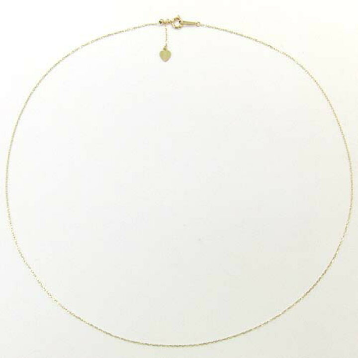 楽天市場】K10 スライド ネックレス 50センチ 10金(K10)/10金ホワイト 
