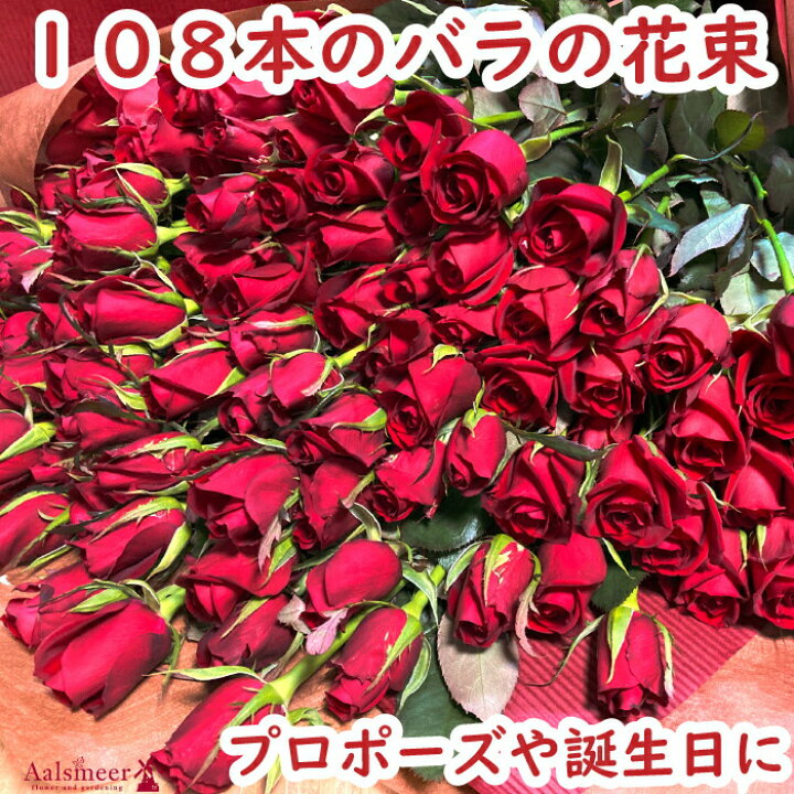 楽天市場 プロポーズ 花 赤いバラの花束 108本 プレゼント プレゼント 彼女 ギフト 薔薇 ばら 誕生日 年の数 結婚記念日 発表会 送料無料 ローズ 女性 母 嫁 妻 告白 結婚記念 いい夫婦の日 フラワーアルスメール lsmeer