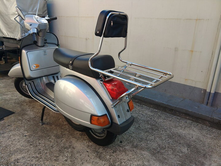 楽天市場】バックレスト付き リアフラットキャリア VESPA P / PX 