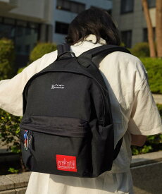 ☆タイムセール｜【MANASTASH】MANASTASH×Manhattan Portage/マナスタッシュ×マンハッタンポーテージBACK PACK/バックパックリュック かばん 鞄 コラボ ブラック ワンサイズ ヘンプ A4収納 シンプル 新作 23ss オールシーズン 新学期 新入生 入学シーズン