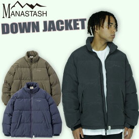 ☆タイムセール｜【MANASTASH】MANASTASH/マナスタッシュDOWN JACKET/ダウンジャケットアウター ブルゾン ブラック ブルー オリーブ マット カラバリ 防寒性 機能性 シンプル 無地 M~2XL 新作 23fw aw カワイイ 秋冬 冬コーデ ゴープコア