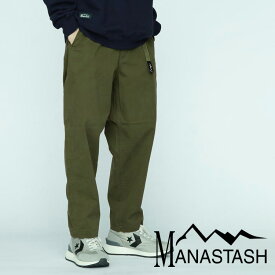 【MANASTASH】MANASTASH/マナスタッシュFLEX CLIMBER WIDE LEG PANTS/フレックスクライマーワイドパンツボトムス ズボン 新作 23fw aw 秋冬 冬コーデ ブラック ブラウン グレー オリーブ パネル M~2XL 大きいサイズ