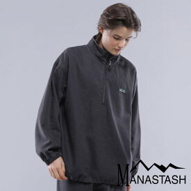 【動画あり】【MANASTASH】MANASTASH/マナスタッシュCHILLIWACK PULLOVER JACKET'23/チルワックプルオーバージャケットトップス アウター ハーフジップ 長袖 新作 23fw aw 秋冬 カラバリ M~2XL グリーン ネイビー オレンジ ナチュラル