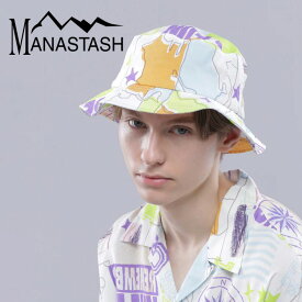 【MANASTASH】MANASTASH/マナスタッシュ/MANALOHA BUCKET/マナロハ バケットハットヘッドウェア 帽子 バケハ 総柄 新作 24ss 春夏 カワイイ フリーサイズ ワンサイズ