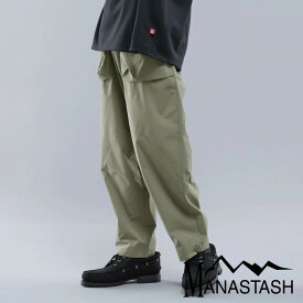 【MANASTASH】MANASTASH/マナスタッシュ/ST.HELENS COCOON PANTS コクーンパンツボトムス ワイドシルエット 無地 シンプル 新作 24ss 春夏 S~2XL 大きいサイズ ブラック セージ ネイビー ゴープコア