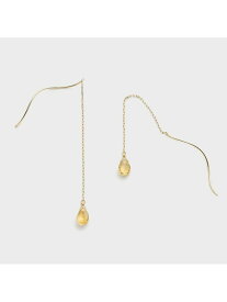 K10シトリンピアス NOJESS ノジェス アクセサリー・腕時計 ピアス オレンジ【送料無料】[Rakuten Fashion]