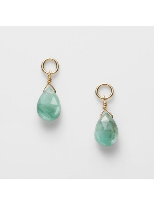 楽天市場】K10エメラルドピアスチャーム agete アガット アクセサリー  