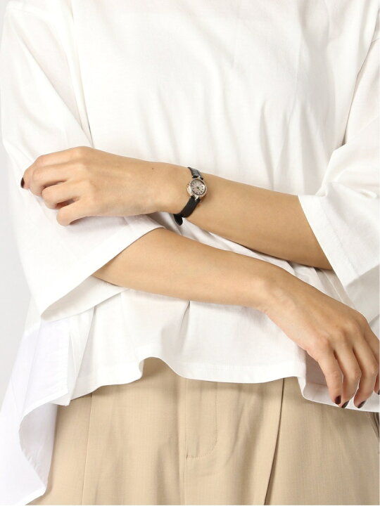 楽天市場】ラウンドフェイス革ベルトウォッチ agete アガット  