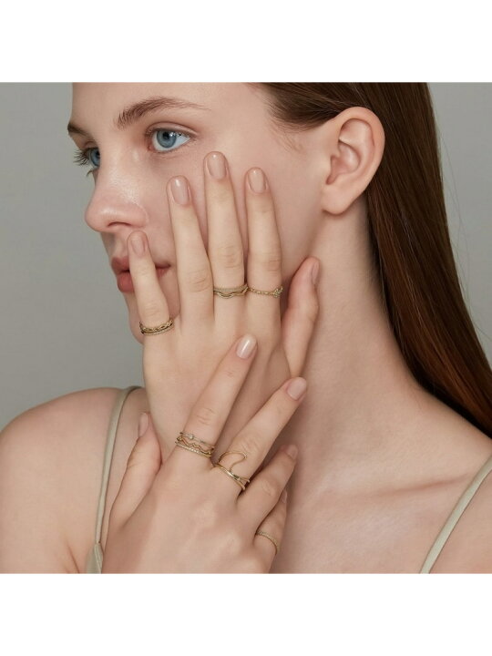 楽天市場】K10ダイヤモンドピンキーリング NOJESS ノジェス  