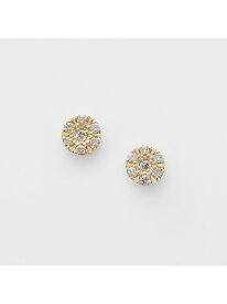 K10ダイヤモンドピアス agete アガット アクセサリー・腕時計 ピアス ホワイト【送料無料】[Rakuten Fashion]