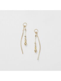 K10ピアスチャーム agete アガット アクセサリー・腕時計 その他のアクセサリー・腕時計 イエロー【送料無料】[Rakuten Fashion]