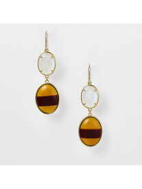 ゴールドラブラドライト/アンバーピアス agete アガット アクセサリー・腕時計 ピアス【送料無料】[Rakuten Fashion]