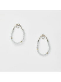 ゴールドフェルスパーピアスチャーム agete アガット アクセサリー・腕時計 その他のアクセサリー・腕時計 ホワイト【送料無料】[Rakuten Fashion]