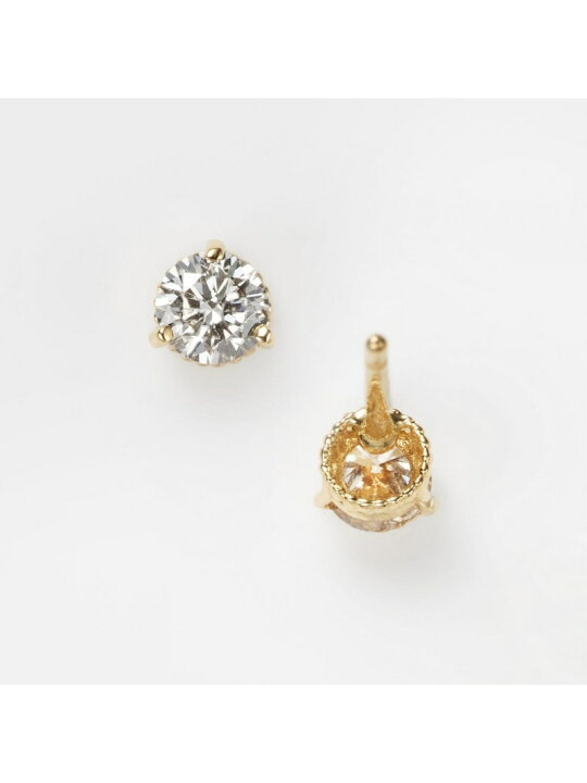 楽天市場】K18ダイヤモンドピアス(0.1ct) agete アガット アクセサリー 