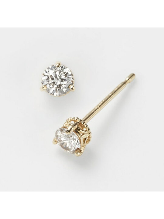 楽天市場】K18ダイヤモンドピアス(0.1ct) agete アガット アクセサリー 