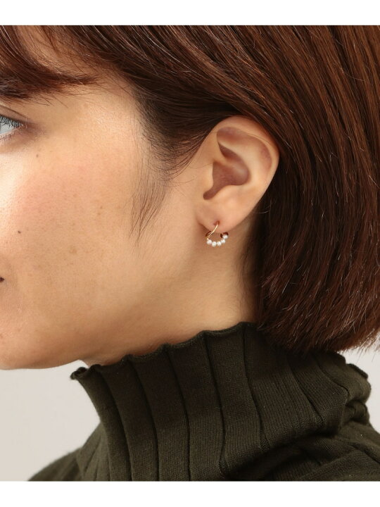 楽天市場】K10パールイヤリング agete アガット アクセサリー・腕時計 
