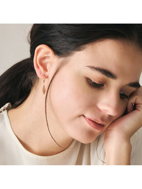 楽天市場】ゴールドマルチストーンピアスチャーム agete アガット  