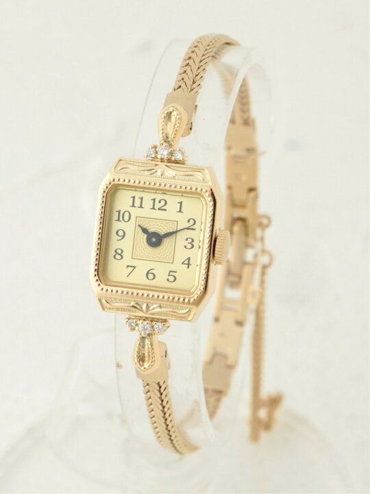 楽天市場】スクエアフェイスジュエリーウォッチ 【A.CNO.2YG時計  
