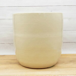 植木鉢 おしゃれ 陶器鉢 ループラウンド(4色)< 10号 12.5号 30.5cm 38cm 穴あり ブラウン ブロンズ クリーム アイボリー ターコイズ ブルー プランター 鉢 釉薬 陶器 円形 円錐 ガーデニング 室内