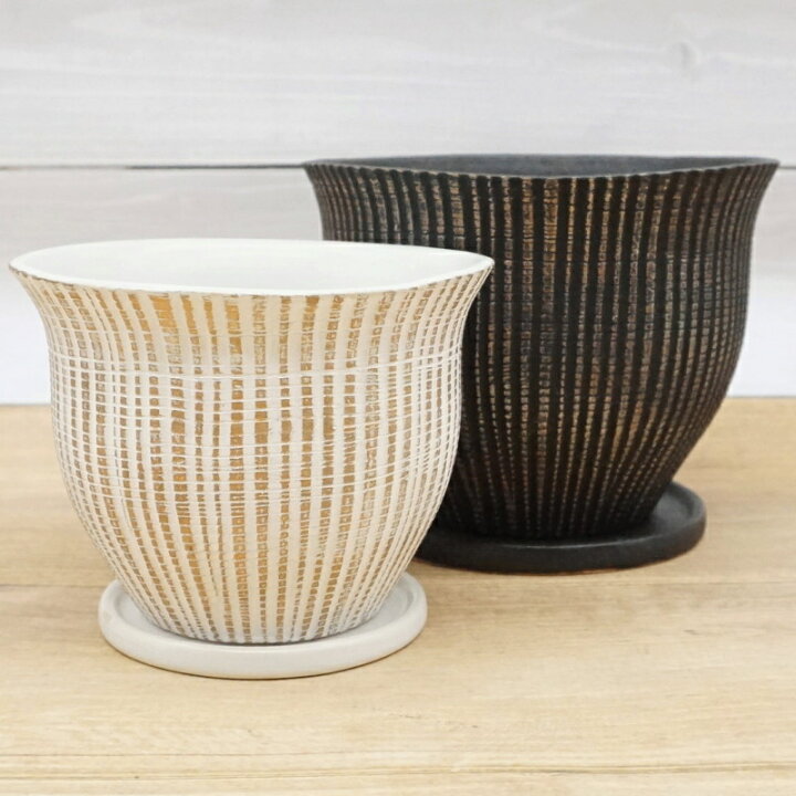 楽天市場】植木鉢 おしゃれ 陶器鉢 マルグリット(2色)＜ 4号 5号 12cm 
