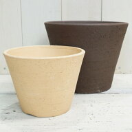 植木鉢 おしゃれ 和風 常滑焼 ラフポット(2色)＜ 5号 6号 7号 8号 16cm 18cm 22cm 24cm 穴あり 陶器鉢 ブ…