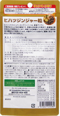 【訳あり在庫処分】【メール便送料無料】ヒハツジンジャー粒90粒