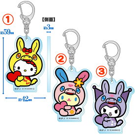 キーホルダー ハローキティ アクリルキーホルダー ウサハナ クロミ ロディ×サンリオキャラクターズ キーチャーム キーホルダー SANRIO
