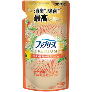 P&G ファブリーズ W除菌+消臭 プレミアム シトラス&ガーデン 詰め替え 320ml