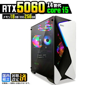 �y�ŐVRTX5060���ځz�y�X�[�p�[�Z�[������l�����z�Q�[�~���OPC �f�X�N�g�b�v�p�\�R�� �r�W�l�X GeForce RTX5060 ��14���� corei5 Windows11 10 ������ 16GB SSD256GB 1�N�ۏ� �Q�[�� �Q�[�~���O�p�\�R�� �f�X