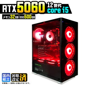 �y�}���\�����艿�i�I�N�[�|�����s���z�y�ŐVRTX5060���ځz�Q�[�~���OPC �f�X�N�g�b�v�p�\�R�� �r�W�l�X GeForce RTX5060 ��12���� corei5 Windows11 10 ������ 32GB SSD500GB 1�N�ۏ� �Q�[�� �Q�[�~���O�p�\