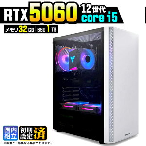 �y�ŐVRTX5060���ځz�_���S1�N�ۏ؁^�Q�[�~���OPC �f�X�N�g�b�v�p�\�R�� �r�W�l�X GeForce RTX5060 ��12���� corei5 Windows11 ������ 32GB SSD1TB �Q�[�� �Q�[�~���O�p�\�R�� �f�X�N�g�b�vPC �����n�� e�X�|
